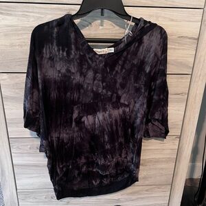 Ginger G Black Tie-Dye Hoodie shirt